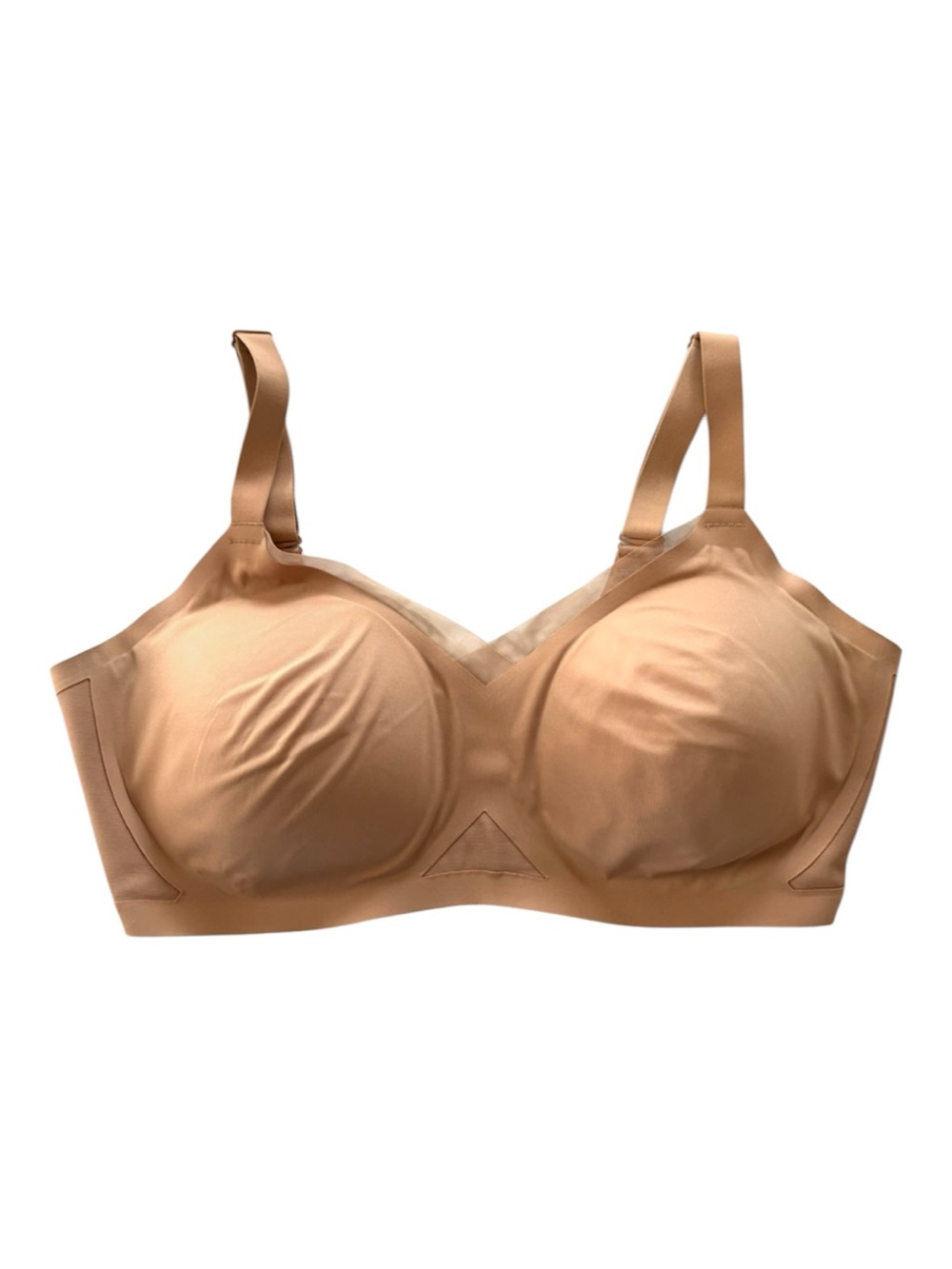 NWOT Honeylove Beige Crossover Wireless Bra SZ 40DD 40DDD